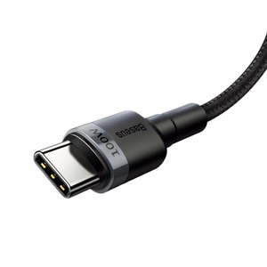 USB-kaapeli Baseus Cafule PD100W Type-C 2,0m harmaa-musta CATKLF-ALG1