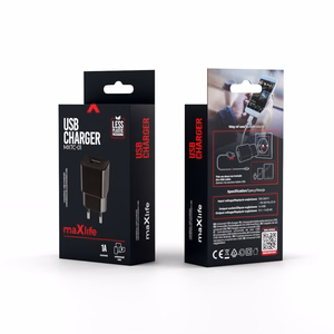Maxlife MXTC-01 charger 1x USB 1A black