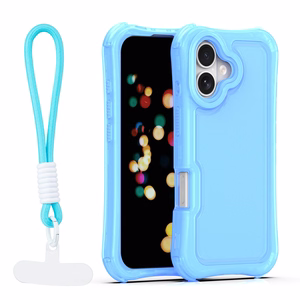Safepop suojakuori hihnalla iPhone 17 6,3" sininen