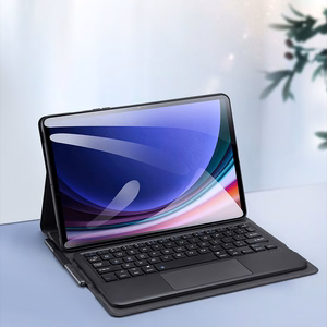DUX DUCIS TK taitettava suojakuori langattomalla näppäimistöllä SAMSUNG Tab S9/S9 FE/S10 FE:lle musta