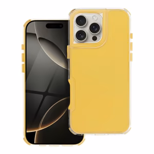 Suojakuori iPhone 16 PRO MAX:lle Matrix keltainen