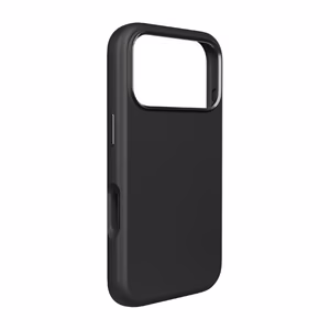 Puro Icon Mag Pro nestesilikoninen Suojakuori iPhone 17 Pro:lle, MagSafe -yhteensopiva, kamerasuojauksella ja alumiinipainikkeilla - musta