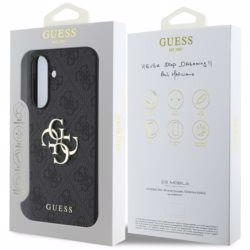 Guess Suojakuori Samsung A56:lle GUHCSA564GMGGR (4G PU Big Logo) - Musta