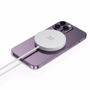 Langaton laturi BLUE STAR Charging Pad 15W yhteensopiva MagSafe valkoinen