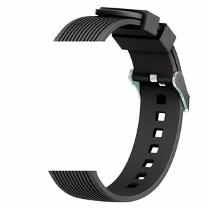 Devia Deluxe Sport -ranneke Samsung Galaxy Watch 42 mm / Watch 3 41 mm / Watch 4 40 ja 44 mm / Watch 5 40 ja 44 mm / Watch 6 40 ja 44 mm (20 mm) musta