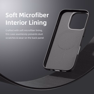 Rock Ultra Thin Aramid Fiber Kevlar 600D Suojakuori iPhone 16 Pro:lle musta