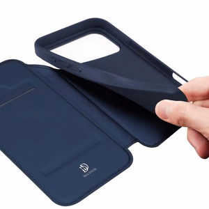 Dux Ducis SKIN PRO lompakkosuojakuori iPhone 17 Pro sininen
