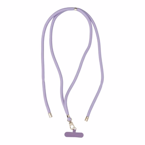 SWING (8mm) Puhelimen nauha säädettävällä pituudella / narun pituus 165 cm (max 82,5 cm silmukassa) / olalla tai kaulassa - violetti