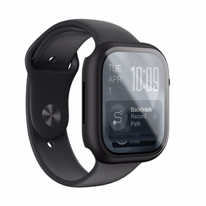 AmazingThing Radix Karkaistu lasi -näytönsuoja kotelolla Apple Watch Series 11 46mm:lle - musta