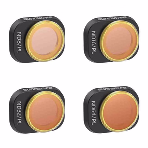 4 objektiivisuodatinta ND/PL 8, 16, 32, 64 Sunnylife DJI MINI 4 PROlle