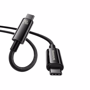 USB-kaapeli Baseus Tungsten PD20W USB-C - USB-C 1,0m musta CAWJ040001