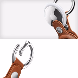 Tech-Protect NaturalFit Suojakuori Apple AirTag 1/2:lle - ruskea