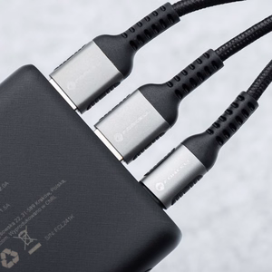 Ulkoinen akku Forcell F-Energy Energo P10K2 QC3.0 PD 3A 22,5W 10000 mAh musta