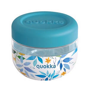 Quokka Bubble -muovinen ruoka-astia, 500 ml, Watercolor Leaves