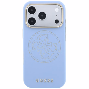 Guess Perforated 4G Gold Logo MagSafe suojakuori mallille iPhone 18 Pro / 17 Pro – väri: vaaleansininen