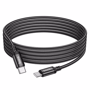 Kaapeli USB-C - USB-C Hoco 3A 60W 3 m X91 musta