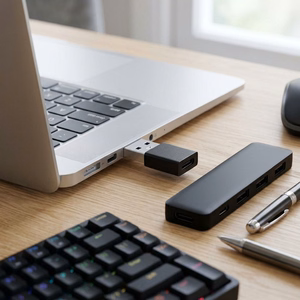 Adapteri Type C - USB A 3.0 Blue Star - musta