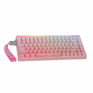 HERO84 HE PINK+Gradient+Contour Dragon King RGB AULA gasket näppäimistö