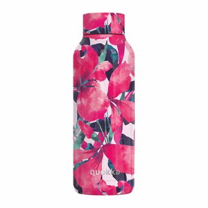 Quokka Solid ruostumattomasta teräksestä valmistettu termospullo, 510 ml, Pink Bloom