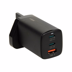 iBOX C-65 musta, GaN 65W universaali laturi UK-pistoke