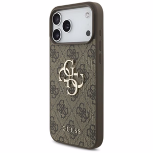 GUESS GUE005598 (4G PU Big Logo) suojakuori laitteelle iPhone 18 Pro Max / 17 Pro Max, väri: ruskea