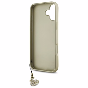 Guess 4G Charms Collection suojakuori iPhone 16 Plus:lle - ruskea