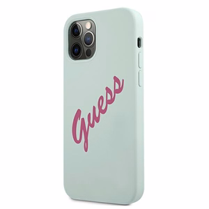 Guess GUHCP12MLSVSBF iPhone 12/12 Pro 6.1" blue fuchsia/blue fuschia hardcase Silicone Vintage