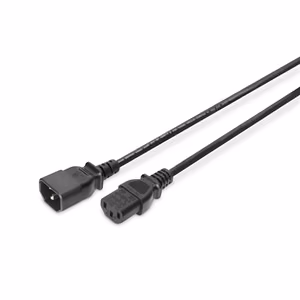 Digitus Power Cord extension cable C13 - C14, AK-440201-018-S Black