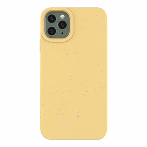 Eco Case Kotelo iPhone 11 Pro Max Silikonisuojus Puhelinsuoja Keltainen