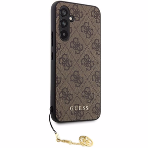 Guess 4G Charm Suojakuori Samsung Galaxy S23 FE:lle - ruskea