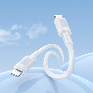 USB-kaapeli Borofone BX111 USB-C - Lightning 1.0m valkoinen