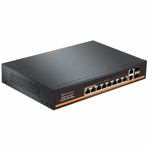 PoE Switch 8ch 1000Mbps + 2G Uplink + 2G SFP