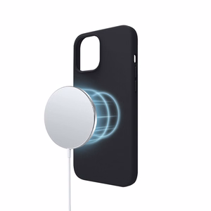 Crong Color Cover Magnetic suojakuori iPhone 13 Pro Max -laitteelle, MagSafe-yhteensopiva, musta