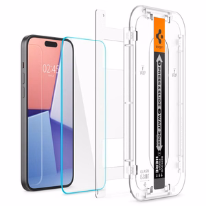 SPIGEN tempered glass GLAS.TR ”EZ FIT” for IPHONE 15 Plus transparent