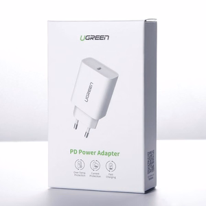 Ugreen USB laturi Power Delivery 3.0 Quick Charge 4.0+ 20W 3A valkoinen (60450)