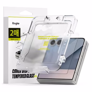 Ringke Cover Display Easy Slide Karkaistu lasi 2 kpl Samsung Galaxy Z Flip 7:lle - Läpinäkyvä