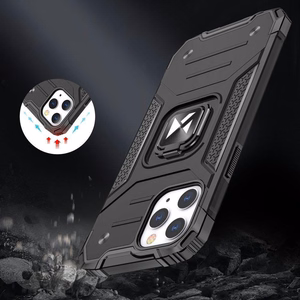 Wozinsky Ring Armor iPhone 14 Pro tapauksessa panssaroitu kansi magneettinen haltija rengas kultainen