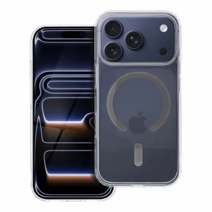 Suojakuori iPhone 17 PRO:lle Drop Glue Colorful Ring Mag Cover MagSafe-yhteensopiva harmaa