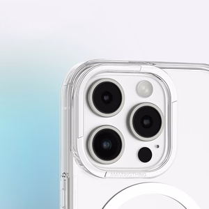 AmazingThing Minimal Mag Suojakuori Magneettisella Renkaalla iPhone 16 Pro:lle - läpinäkyvä