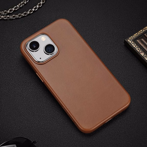 Dux Ducis Napoli iPhone 14 Plus magneettinen nahkakotelo MagSafe ruskea