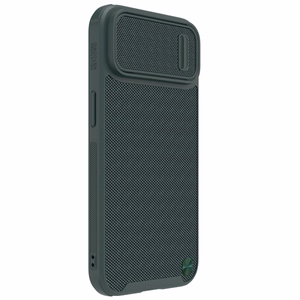 Nillkin Textured S Case iPhone 14 Pro Max panssaroitu suojus, jossa kameran suojus tummanvihreä