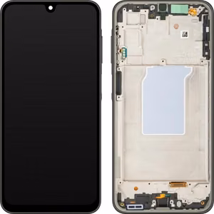 LCD näyttö Samsung A266 A26 5G kosketusnäytöllä ja kehyksellä musta OLED (todellinen koko)