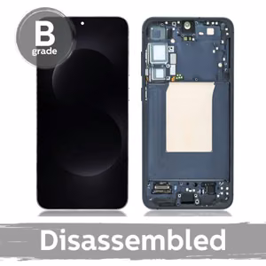 Samsung S936 S25 Plus LCD-näyttö kehyksellä / hopeinen varjo / (9/10 purettu)