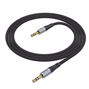 Hoco AUX-kaapeli Jack 3,5mm - Jack 3,5mm 1m UPA26 Musta