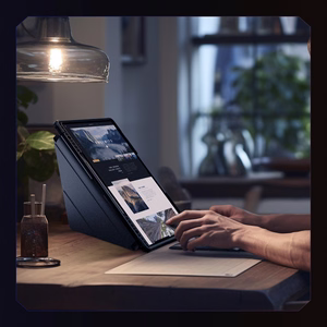 Nillkin Bumper Nahkainen Case Pro Suojakuori Samsung Galaxy Tab S9+:lle - musta