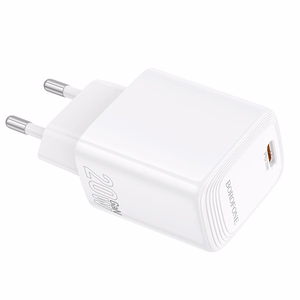 Borofone Wall charger BN26 Fuente - Type C - PD 20W white