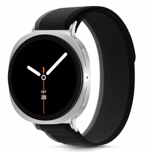 Tech-Protect Nylon Stripe Samsung Galaxy Watch 8 / Classic (40 / 44 / 46 mm) musta/oranssi