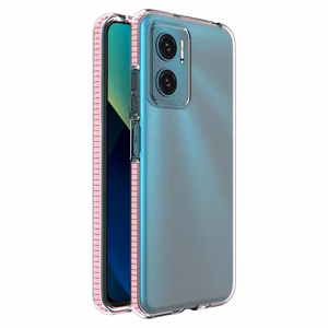 Spring Case kansi geeli TPU kansi värillinen kehys Xiaomi Redmi 10 vaaleanpunainen vaaleanpunainen