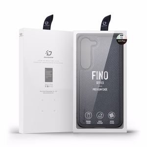 Dux Ducis Fino Suojakuori Samsung Galaxy S23+:lle silikonisella kehyksellä harmaa