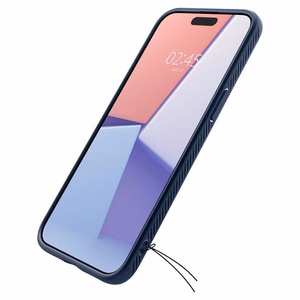 Spigen Liquid Air Suojakuori iPhone 15 Pro Max:lle - laivastonsininen